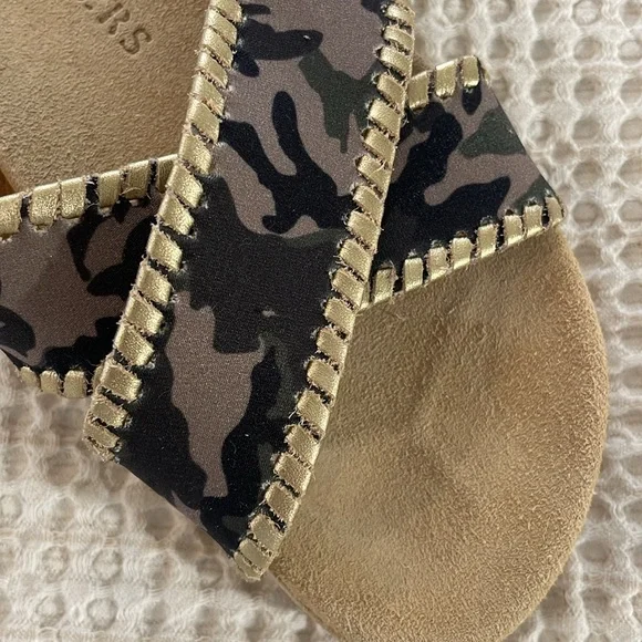 JACK ROGERS CAMO PLATFORM SLIDES - Picture 2 of 7